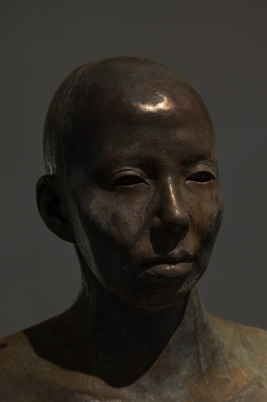 artist in bronze
