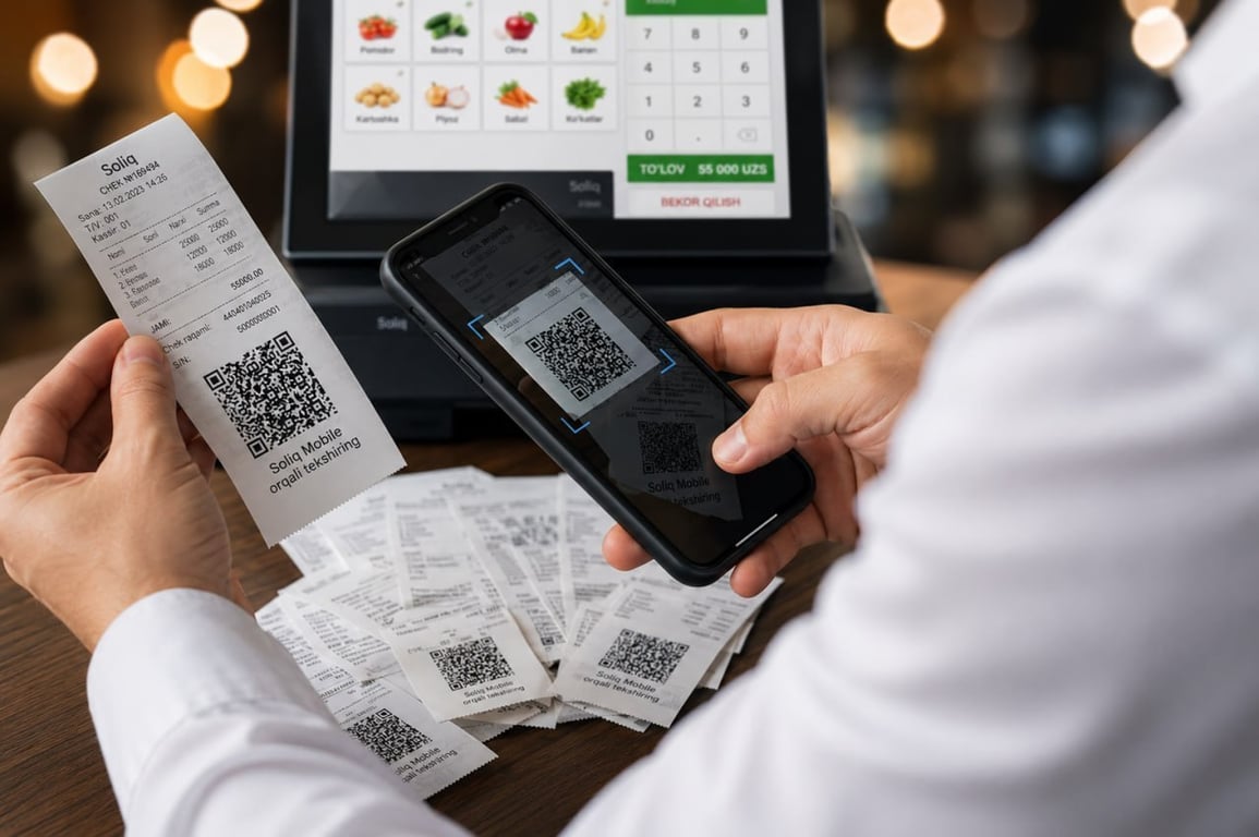 В Джизаке раскрыли схему хищения 1,9 млрд сумов через Soliq Mobile и фальшивые чеки