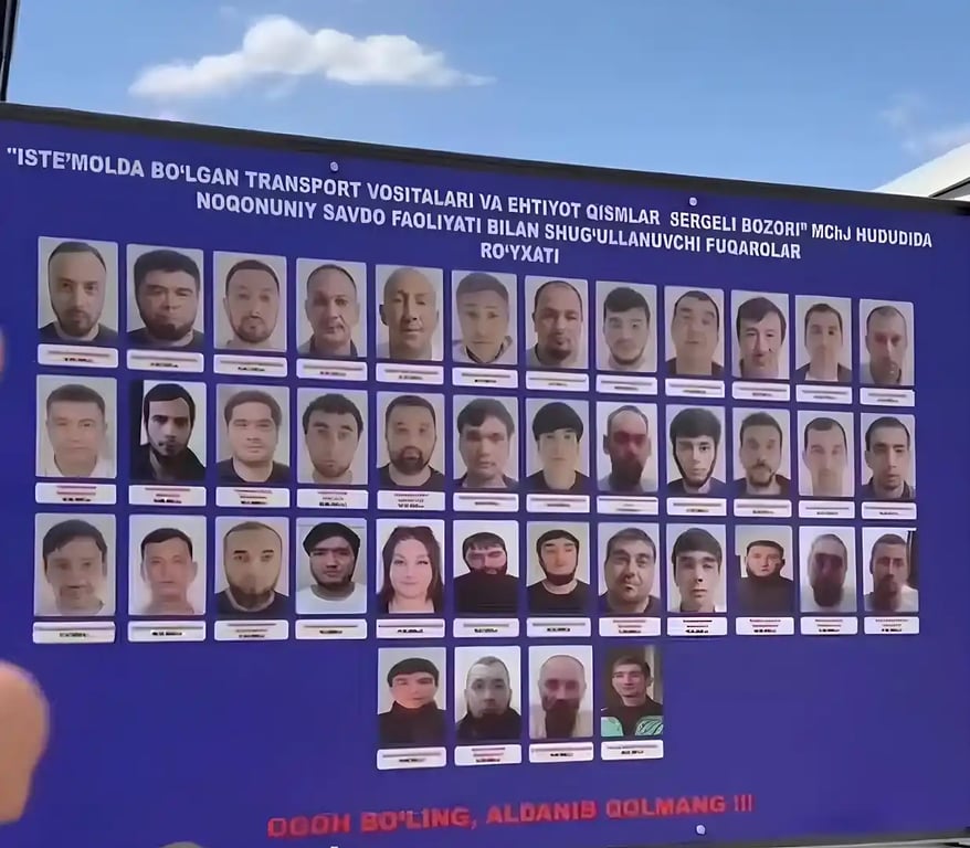 Sergeli avtorinokida avtomobil olib-sotarlar uchun maxsus doska paydo bo‘ldi