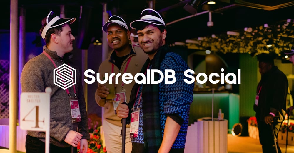 SurrealDB Launch Party banner