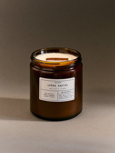Leśna Kąpiel – świeca rzepakowa 500 ml