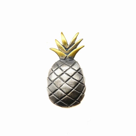 Ananas - zawieszka srebrna