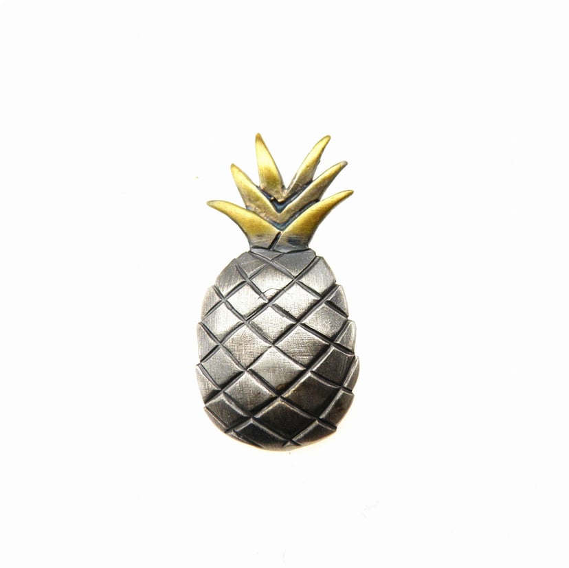 Ananas - zawieszka srebrna