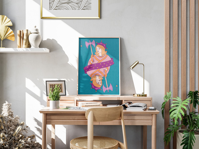 Plakat "Queen of Hearts" - A5