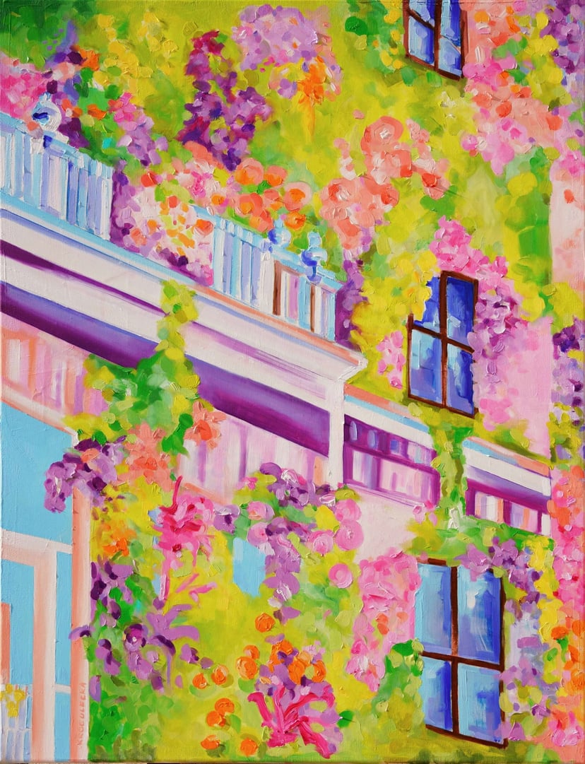 City of Gardens 01 - Obraz olejny 80x60 cm