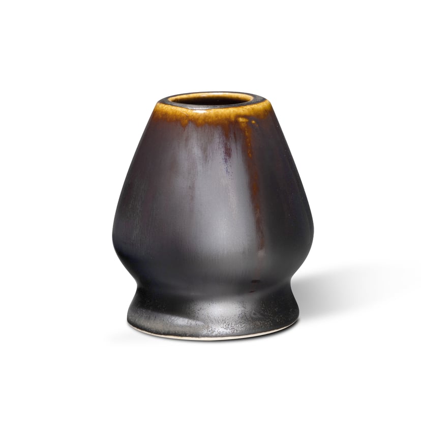 Ceramiczna podstawka pod chasen - naoshi, kolor Miedziany