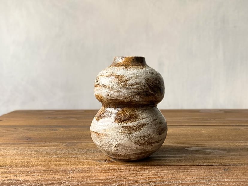 Wazon tykwa - ręcznie wykonany ceramiczny wazonik