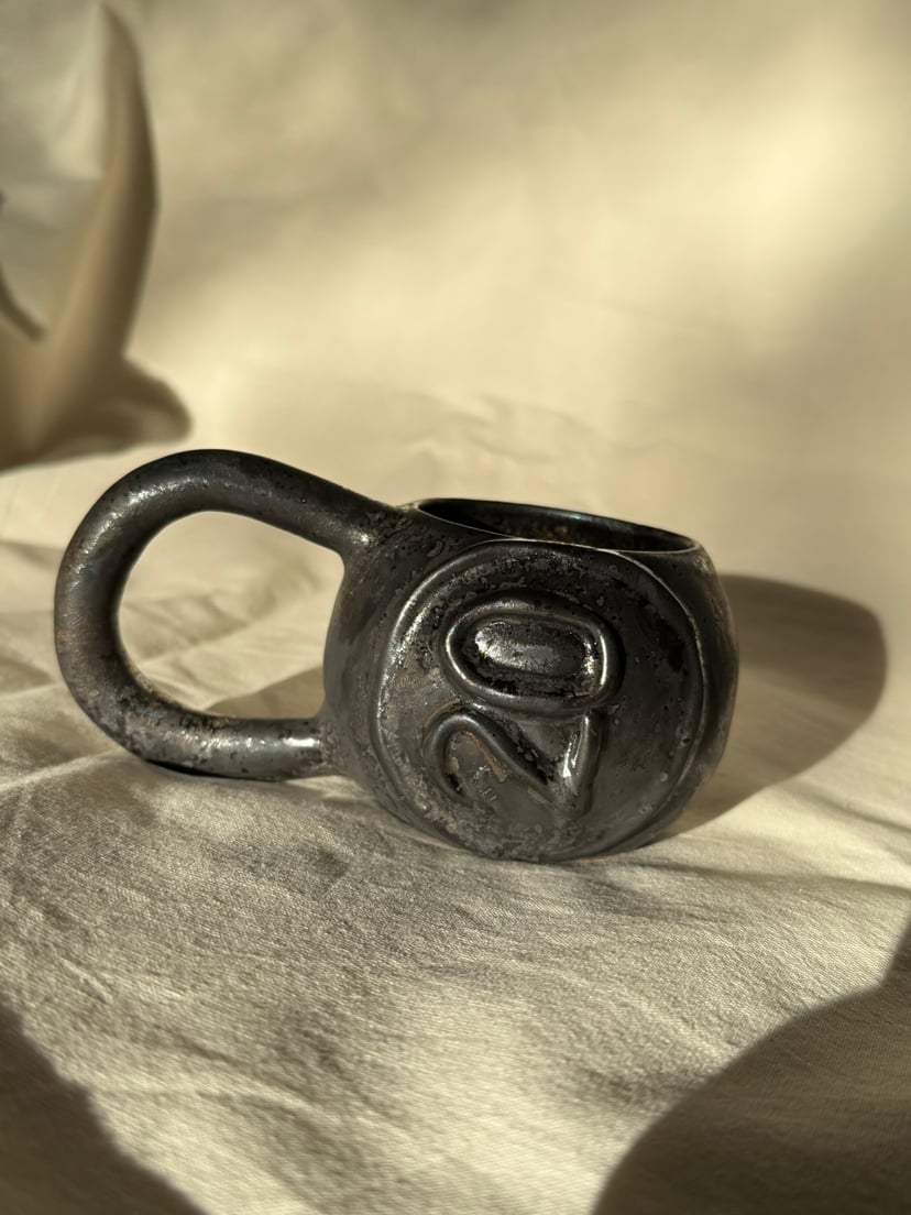 kubek kettlebell metaliczny - 20 kg
