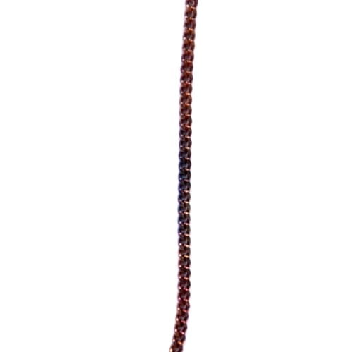 Łańcuszek ogniwkowy brązowy - 1 mm długość do wyboru 40-75 cm