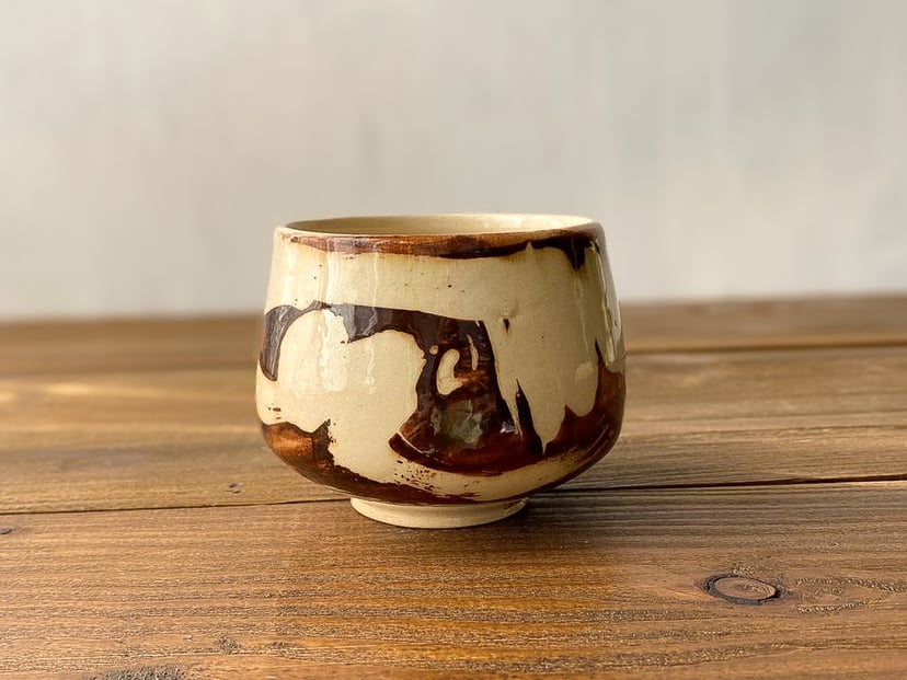 Karmelowa INK - ceramiczna czarka z kolekcji ZEN