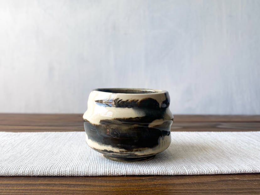 Chawan czarno-biały ZEN