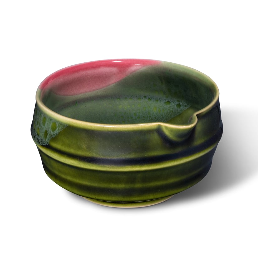 Miseczka do matchy - CHAWAN W STYLU KATAKUCHI - wzór GÓRA, kolor Usta