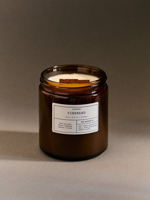 Ciepełko – świeca rzepakowa 500 ml