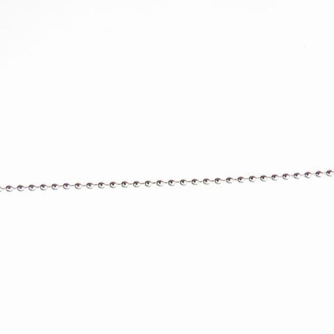 Łańcuszek kulkowy srebrny - długość do wyboru 40-75 cm