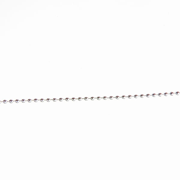 Łańcuszek kulkowy srebrny - długość do wyboru 40-75 cm