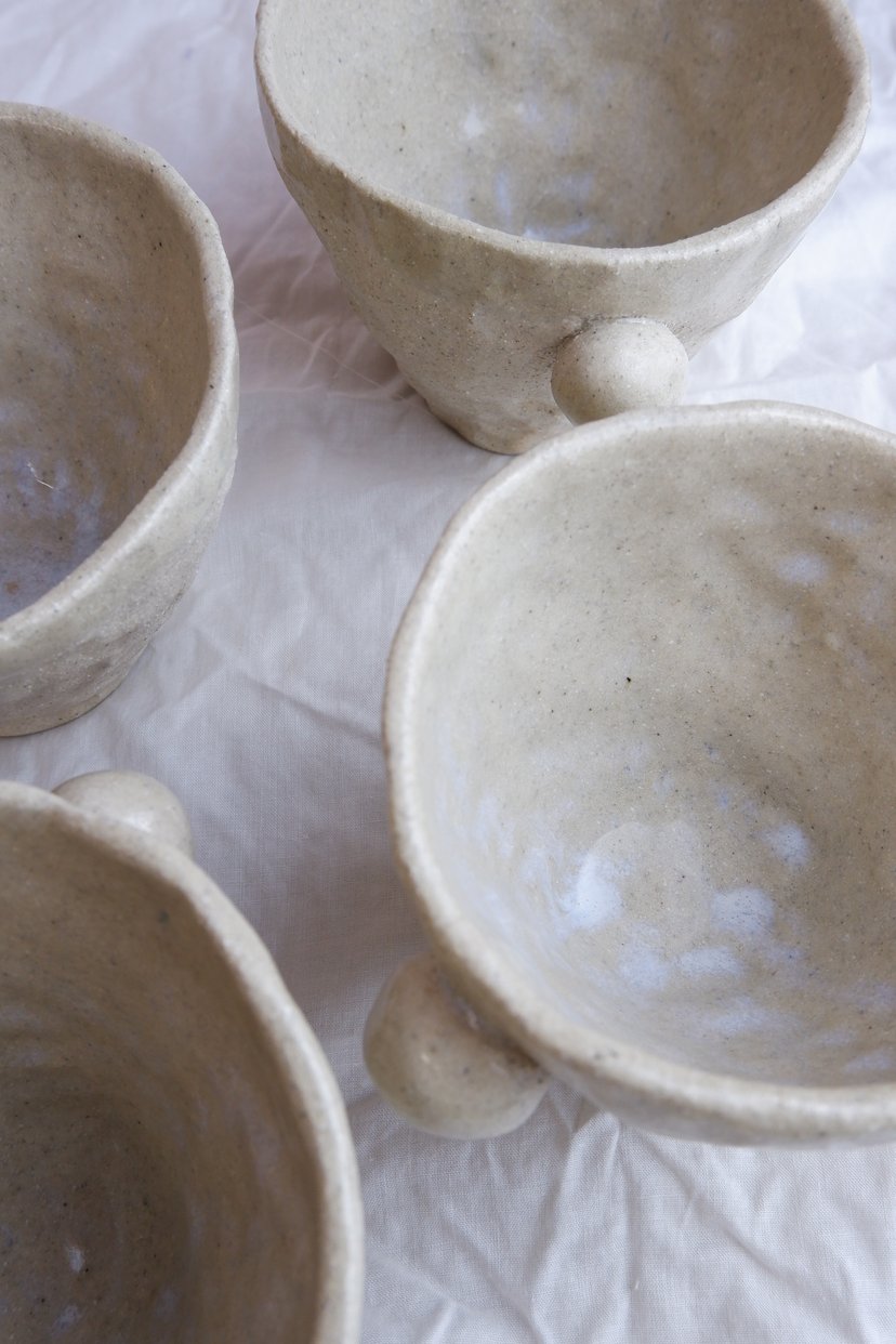 The Bubble- Set Of Four Cups 13 - zestaw czterech kubków ceramicznych