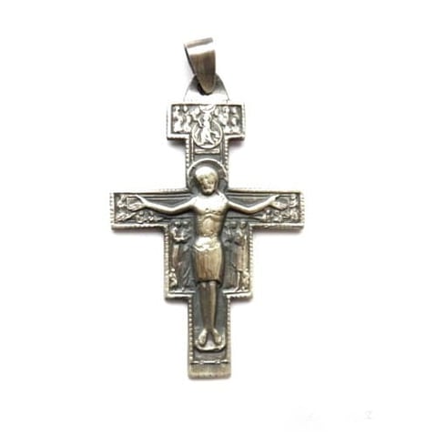 Zawieszka z krzyżem oksydowana - Cross I