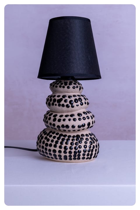 Lampka stojąca ceramiczna