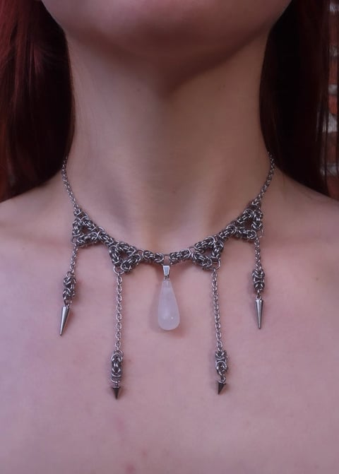 WHITE CLAWS naszyjnik chainmail