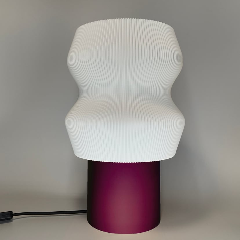 Lampka Ombra Grande Śliwkowy Czarny