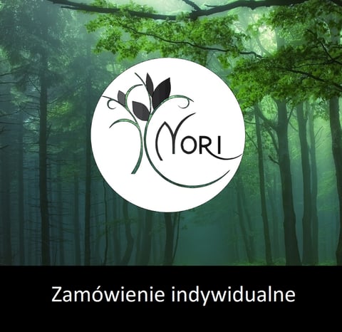 Zamówienie indywidualne - leśne kolczyki z paprocią