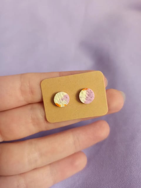 Mini sztyfty kółka – w kolorze żółtym