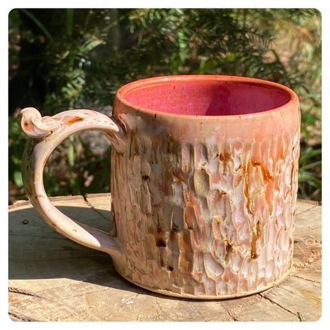 Kubek ceramiczny 300 ml na prezent - Pudrowa Landrynka