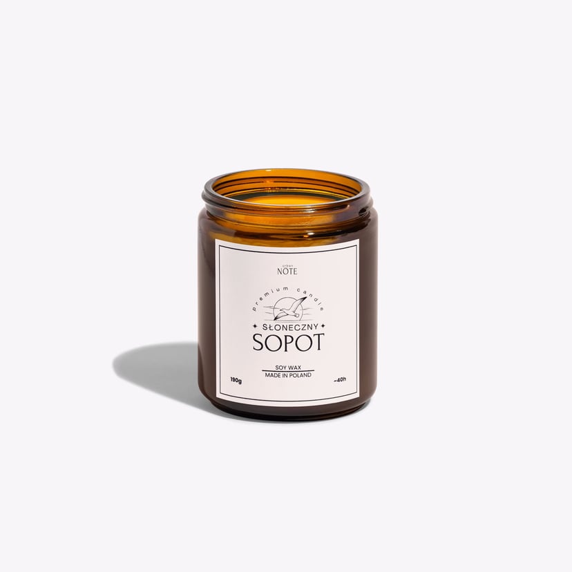 Świeca sojowa - Słoneczny Sopot - 190g