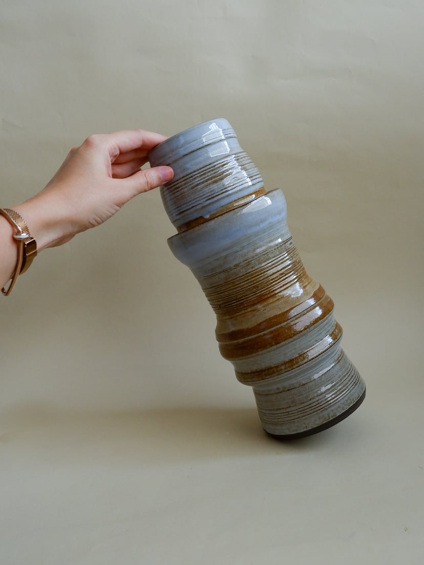 The Combined Forms- Vase 02 - wazon ceramiczny z kolekcji The Combined Forms
