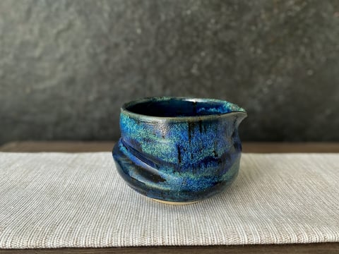 Miseczka do matchy granatowo zielona - ZEN