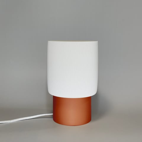 Lampka Celes Terakota Biały