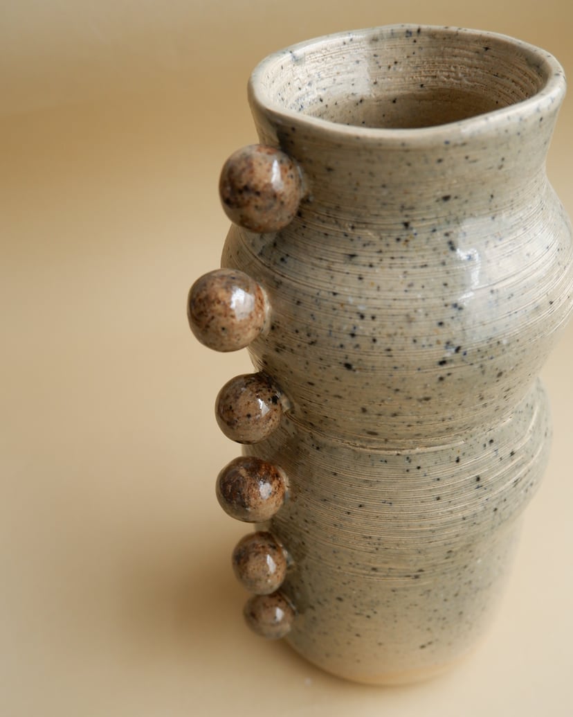 The Bubble- Mixed Color Clays Vase 11 - wazon ceramiczny z kolekcji The Bubble