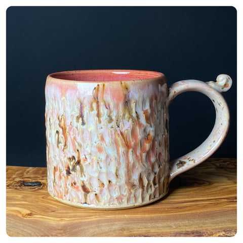 Kubek ceramiczny 300 ml na prezent - Pudrowa Landrynka