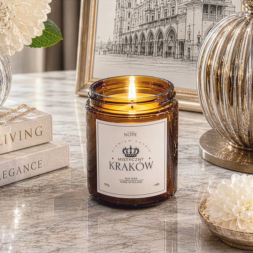 Świeca palo santo - Mistyczny Kraków - 190g
