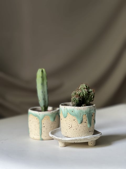Osłonka ceramiczna Lukier – ceramika handmade na doniczkę