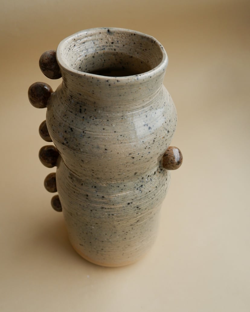 The Bubble- Mixed Color Clays Vase 11 - wazon ceramiczny z kolekcji The Bubble