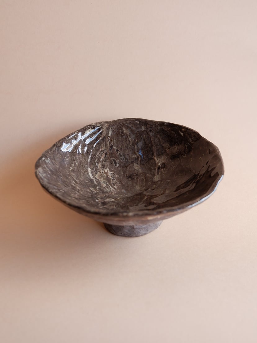 Footed plate 07 - ceramiczny talerz na stopie