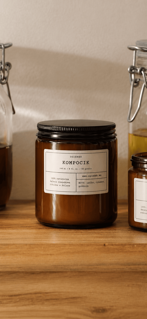 Kompocik – świeca rzepakowa 250 ml