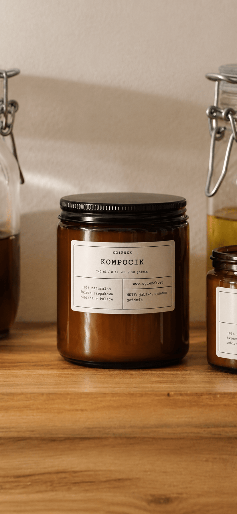 Kompocik – świeca rzepakowa 250 ml