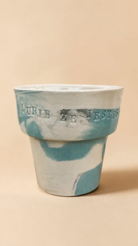 Kubek Ceramiczny „LUBIĘ ŻE JESTEŚ” 250 ml