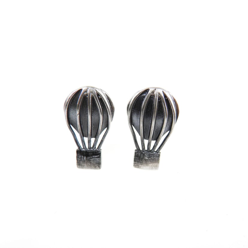 Balony - małe kolczyki srebrne