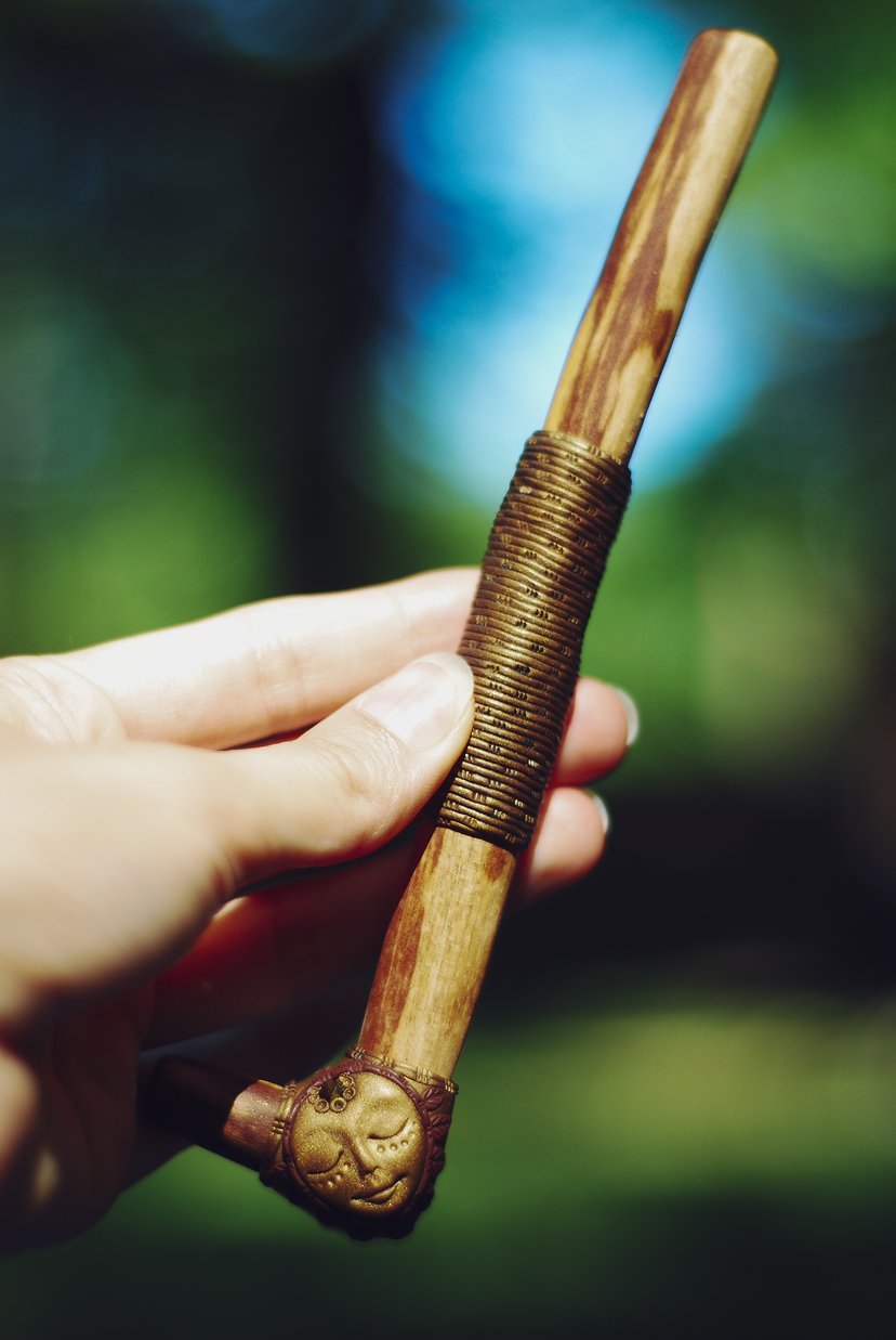Tepi ༓ FOREST SPIRIT – tepi do rapé z drewna Palo Santo