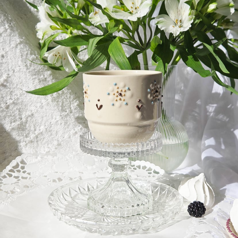 Kubek kwiat lnu 300 ml