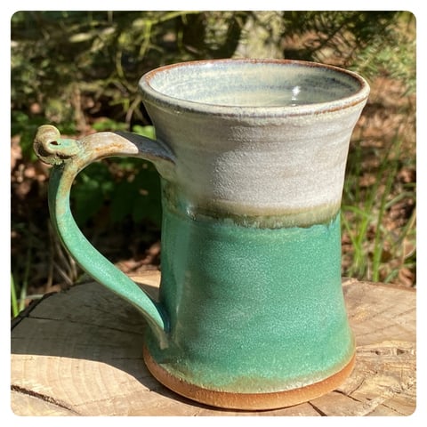 Kubek ceramiczny 300 ml surowy rustykalny