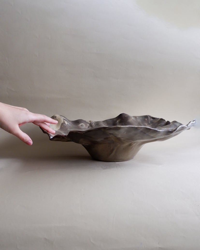 The Floral- Marbled Centerpiece 08 - ceramiczna patera z kolekcji The Floral