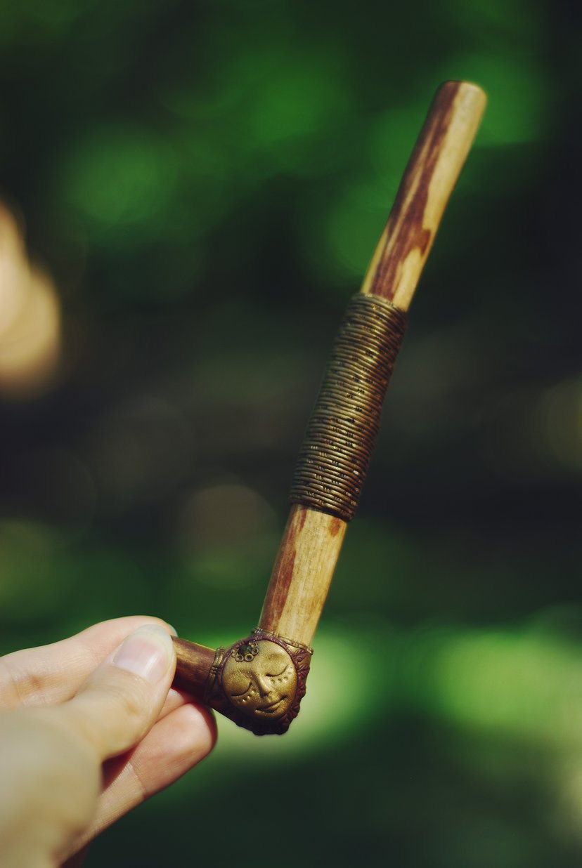 Tepi ༓ FOREST SPIRIT – tepi do rapé z drewna Palo Santo