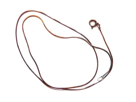 Łańcuszek linkowy brązowy - długość do wyboru 40-75 cm