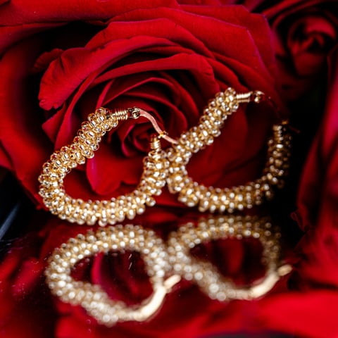 Kolczyki Candy Shiny Light Gold Serce | True Love
