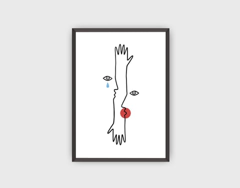 Plakat "Couple hands"
