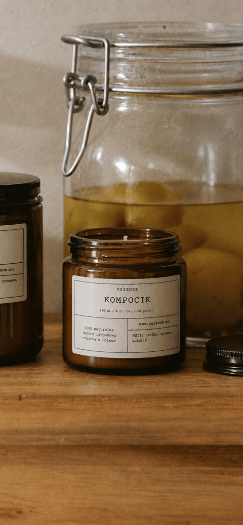 Kompocik – świeca rzepakowa 120 ml